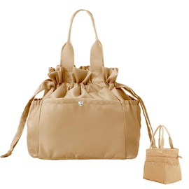 MEXS Lunch Bag for Women Men Reusable Drawstring Insulated Lunch Box Stain-Resistant Large Lunch Bags Perfect for Work Picnic Brown