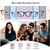 MAXJULI Fake Glasses with Cute Nerd Frame Reading/Gaming/TV/Phones Glasses for