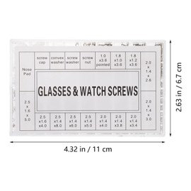 SHINEOFI Professional Eyeglass Repair Kit of Screws Nose Pads with Precision Screwdriver Durable Tools for Glasses Watches More Repairs