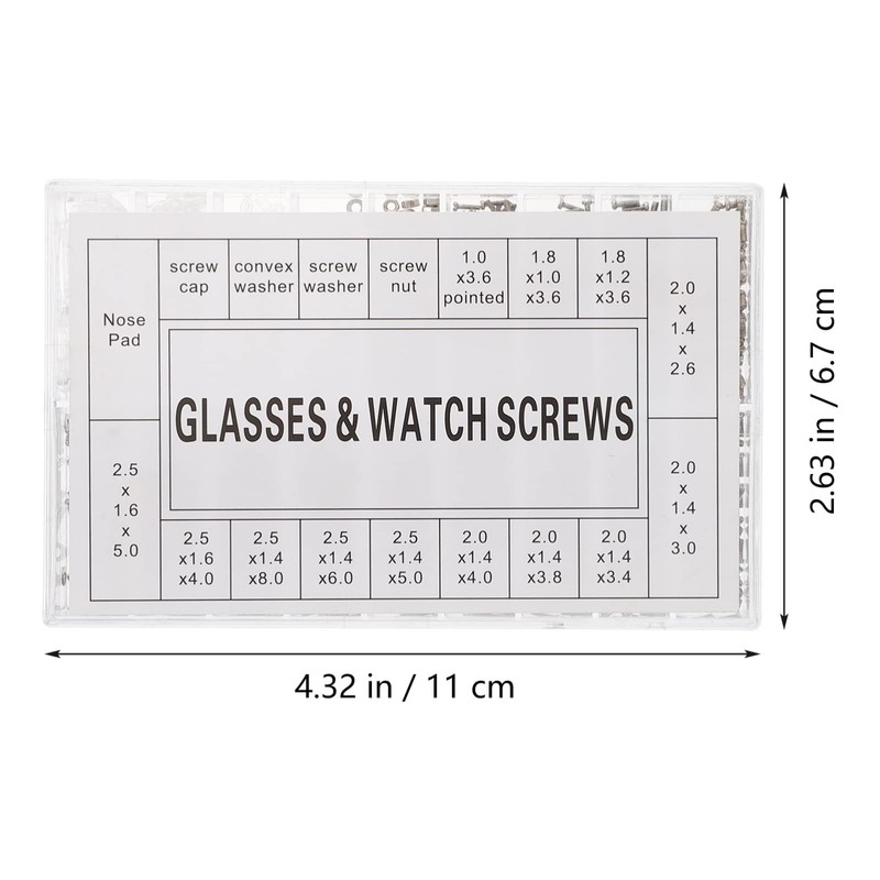 SHINEOFI Professional Eyeglass Repair Kit of Screws Nose Pads with