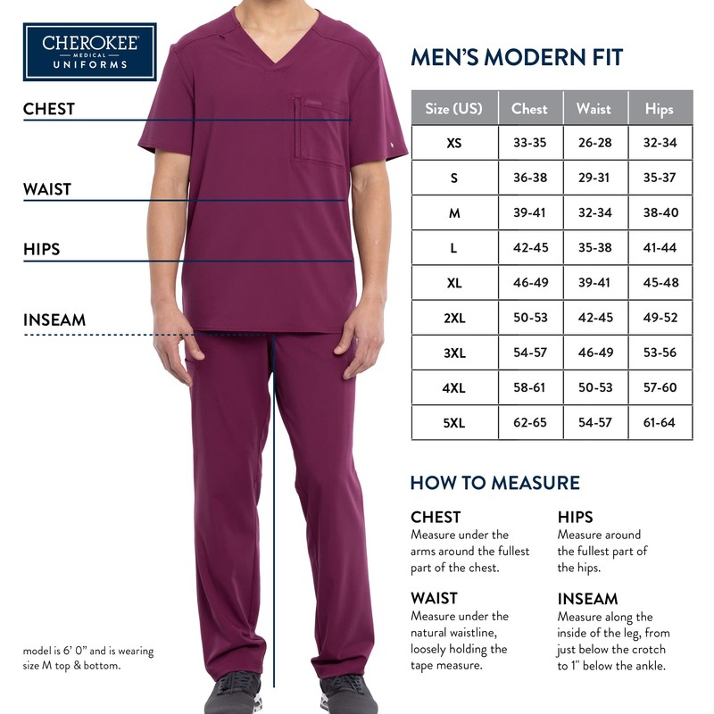 Cherokee - Uniform V Neck Mens Revolution Size XS Navy