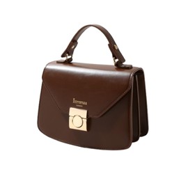 ittromaa ‘Posh Lady’ Women’s Luxury Handbag – Vegan, Stylish Chain Strap Sling Shoulder Bag For Women (Espresso Brown)