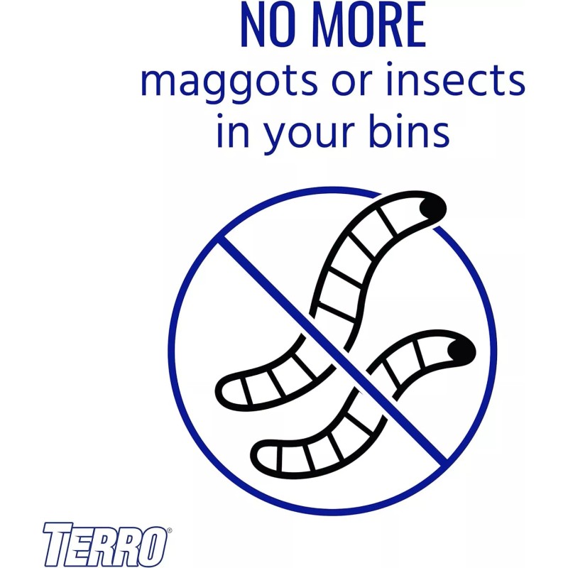 TERRO T800 Garbage Guard Trash Can Insect Killer - Kills