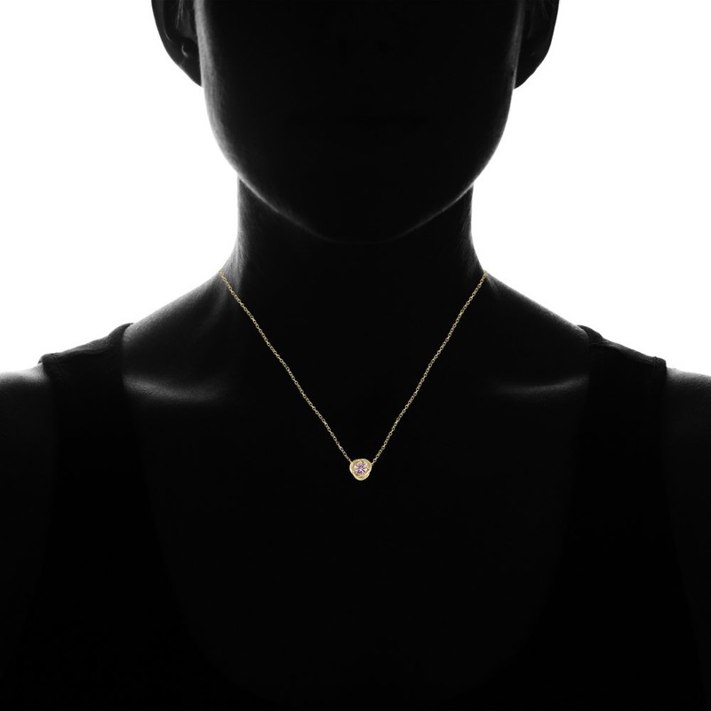 Plata de Ley Chapados en oro amarillo imitación Gemstone 6