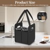Foyego 2 Pack Drink Carrier with Handle, Reusable 4 Cup