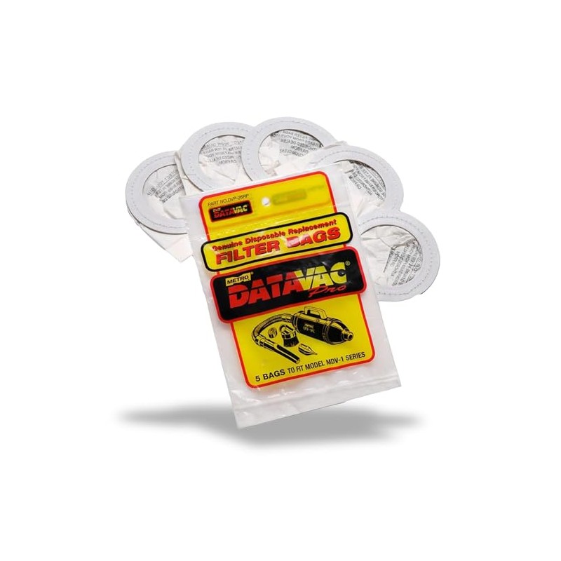 METROVAC DVP-26RP Disposable Bags - Convenient 5-Pack - Compatible with