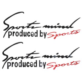 2Pcs Car Light Eyebrow Stickers,12.2x4.7inch Sports Mind Letter Front Cover Stickers,Vinyl Reflective Decals Stickers Car Body Decals for Car Truck, Motorcycle Decorations Accessories