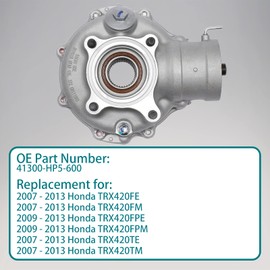 Rear Final Gear Differential Assembly Compatible with 2007-2013 Honda Fourtrax Rancher TRX420