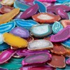 mookaitedecor Polished Agate Light Table Slices,Geode Agate Slab Cards Pack