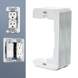 20 Pcs Outlets Wall Plate Spacer, Metal Flush Fit Device Leveling Plates, Electrical Receptacle Spacers for Fix Loose Outlets and Electrical Boxes