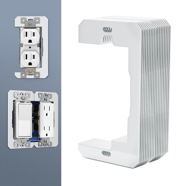 20 Pcs Outlets Wall Plate Spacer, Metal Flush Fit Device
