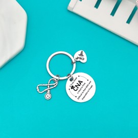 Xiahuyu 10 Pcs CNA Gifts CNA Keychain CNA Appreciation Gifts CNA Coworker Gifts CNA Leaving Gifts CNA Retirement Gifts CNA Thank You Gifts Christmas Birthday Gifts CNA Gifts for CNA Week