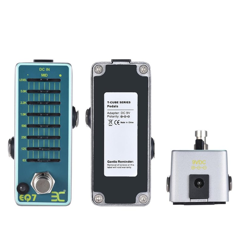 effector,HUIOP EX EQ7 Guitar Equalizer Effect Pedal 7-Band EQ Full