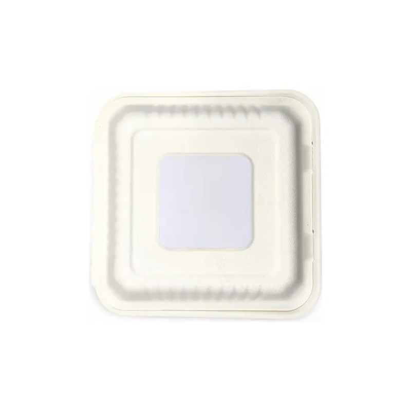 Contenedor Biodegradable 9 X 9 .de Caña 200 Pzs Especial.
