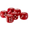 WeLoveDice - Dice Red with White Hearts - Made in