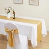 Jeffbaubl 10 Pack Gold Table Runner, 12 x 108 Inch