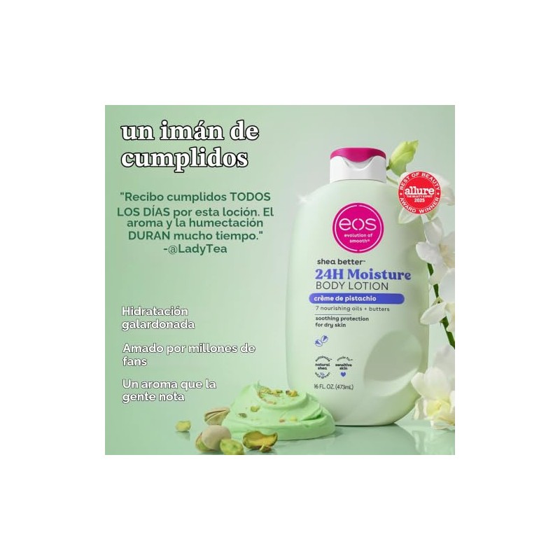 Eos Shea Better Loción Corporal Pistachio Cream 473 Ml |