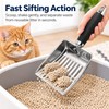 Stainless Steel Cat Litter Scoop for Easy Cleaning – Long