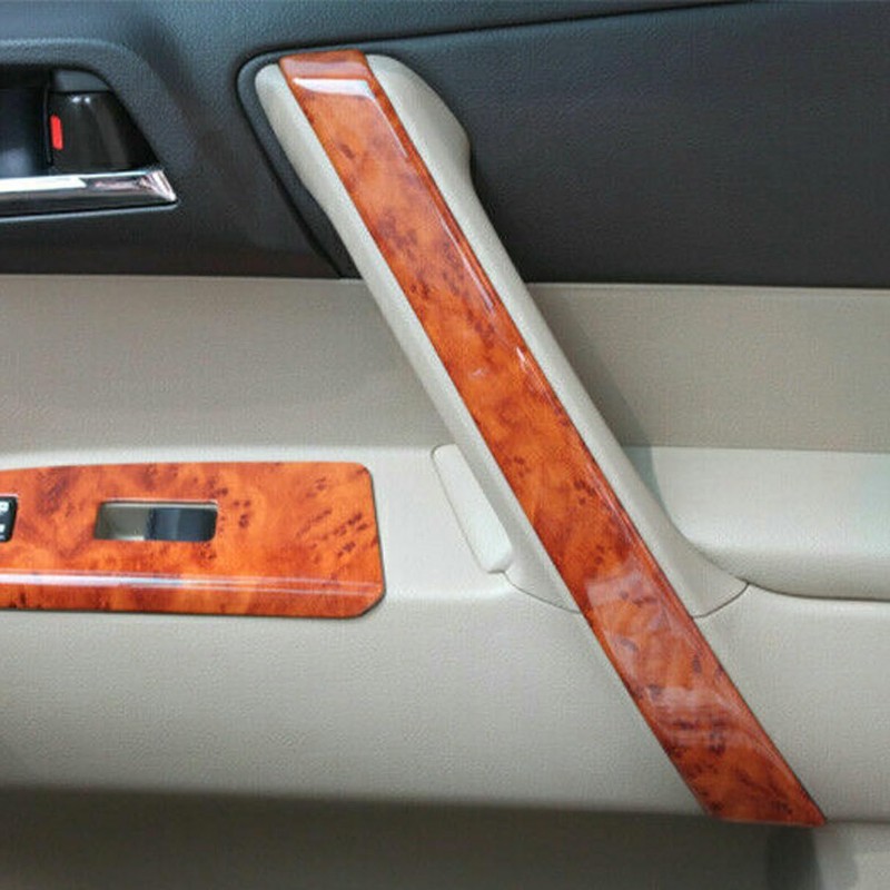 4Pcs/Set Peach Wood Grain Door Panel Strip Trim Interior Door