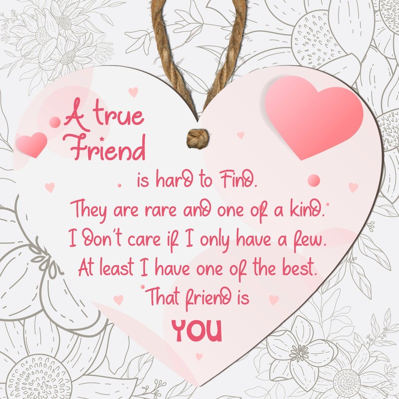 A True Friend Is Hard to Find | Heartfelt Wooden