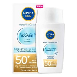 Nivea Protector Solar Fps50 Fluido Diario Invisible 40ml