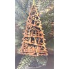Nativity Scene Ornament For Christmas Tree Carved into Tree shape,