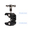 Ball Head Arm Super Clamp Mount Multifunctional Double Ball Adapter