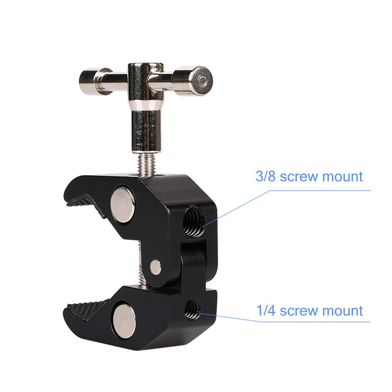 Ball Head Arm Super Clamp Mount Multifunctional Double Ball Adapter
