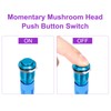 DMiotech 1/2 Inch Stainless Steel Latching Push Button Switch Domed