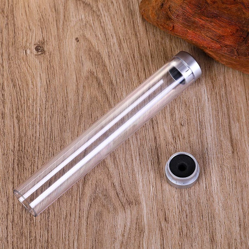 6Pcs Acrylic Ballpoint Pen Case Holder Gift Box Empty Single