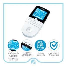 Beurer Rehabilitacion Tens / Ems Beurer Em49 + 4 Parches De Regalo