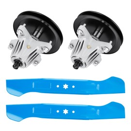 AEagle Spindle Blade Kit for Cub Cadet LT46 LX46 46" Deck XT2-LX46 XT1-LT46, MTD T225 T240 T2800 T3100 T8200 T8600, 918-06977 918-06977A 742-04244 942-04244 742-04290