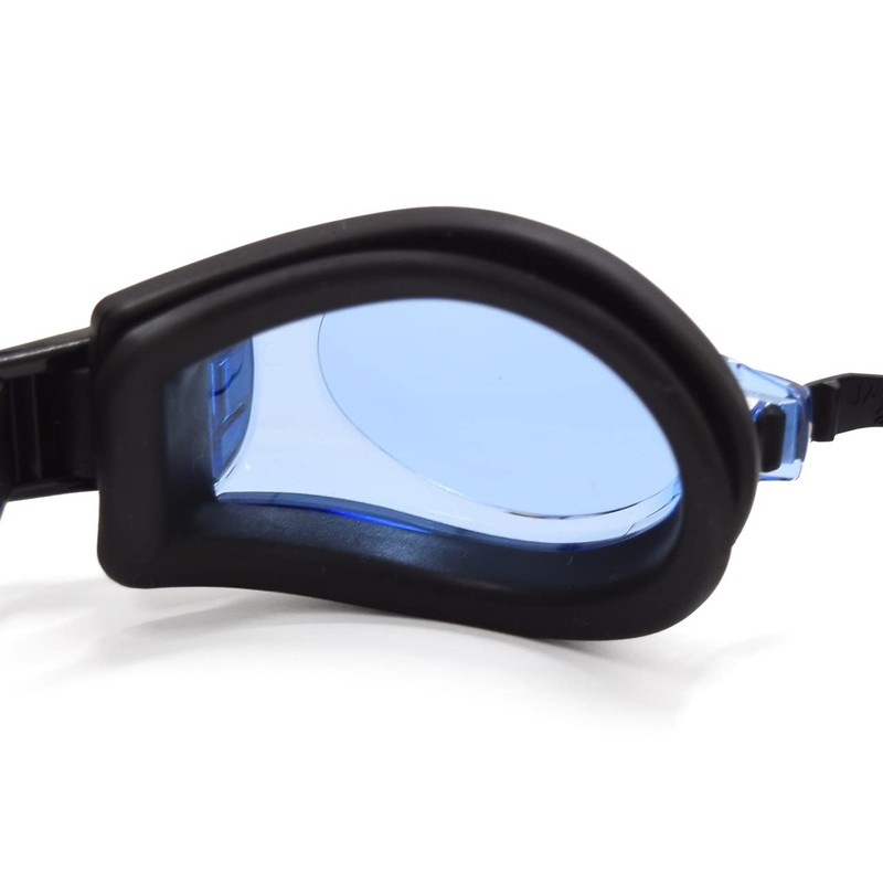 Swans SWRV-003N (BL) Swim Goggles, For Adults, Anti-Fog, UV Protection,