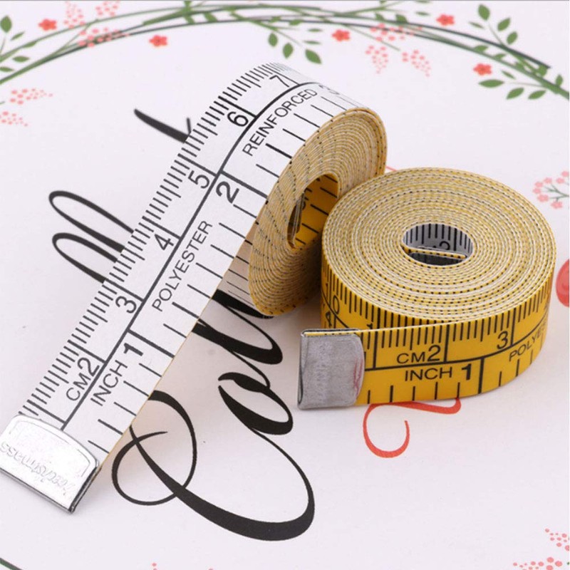 2 Pack Soft Tape Measure for Body, Double Scale Body