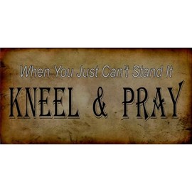 Kneel & Pray Photo License Plate