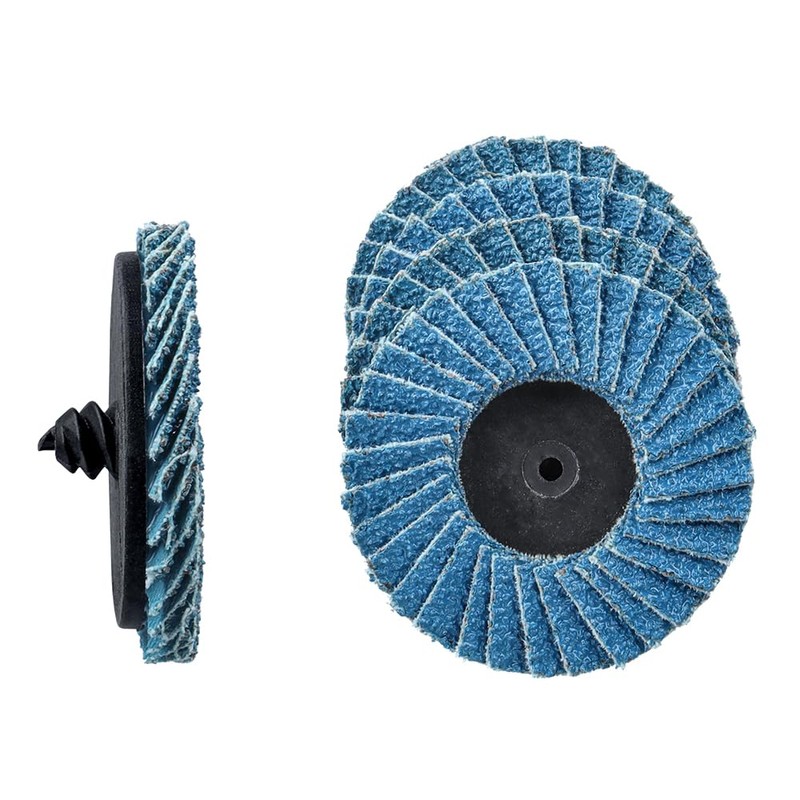 Treki Pack of 15 Mini Flap Discs for Drill, 40/60/80
