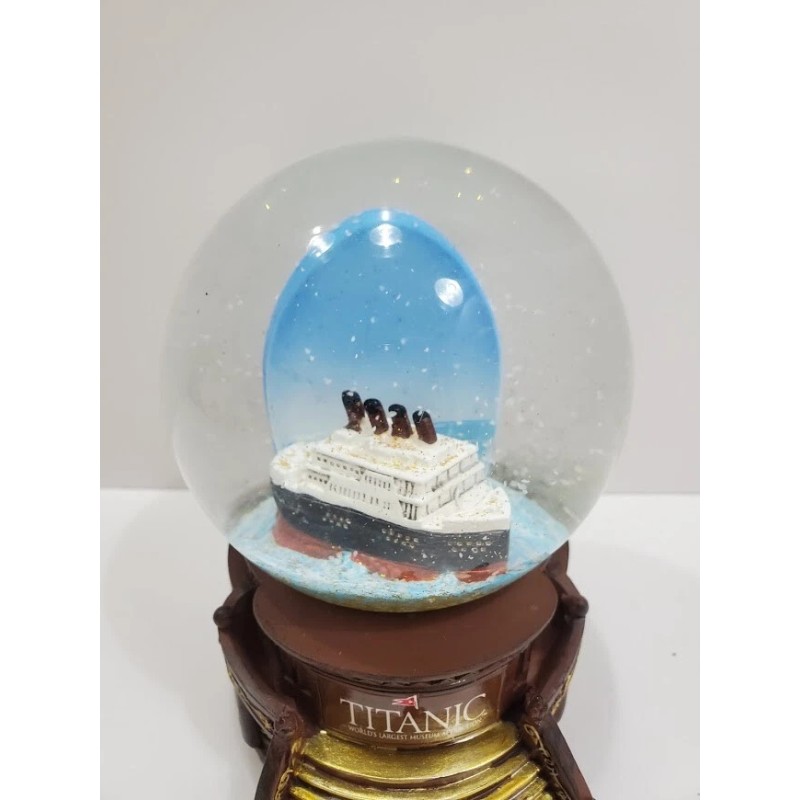 Large Titanic Grand Staircase Snow Globe in Original Box