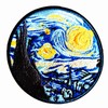 Van Gogh Starry Night Iron On Patch, Embroidered Sew On
