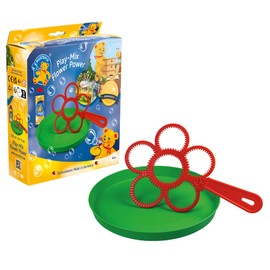 PUSTEFIX Blowing Ring Set Flower Power I Soap Bubbles Children's Set I Game & Bubble Fun at Children's Party & Birthday