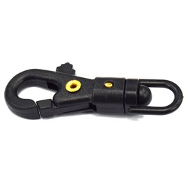 Swivel Plastic Snap Hook for Weave Paracord Lanyard Black 25 Pack