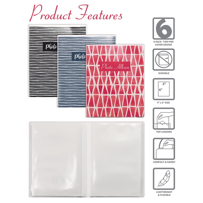 Better Office Products 36 Photo Mini Photo Album, 4 x