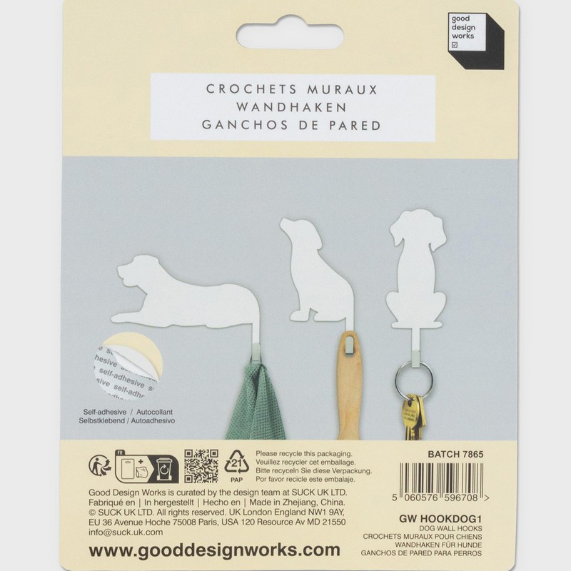 Suck UK Dog Hooks | Dog Keyholders | Novelty Gift