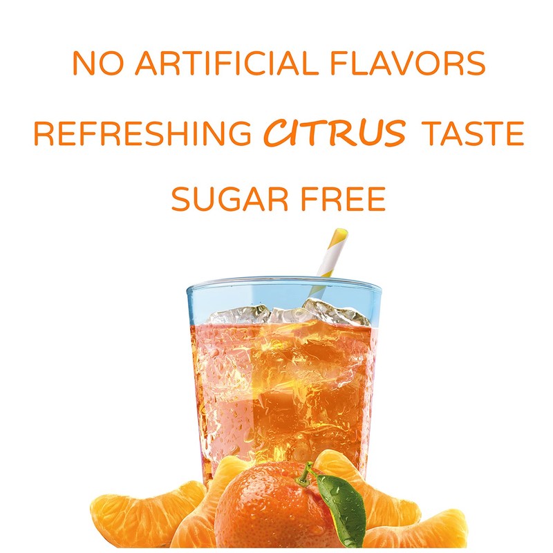 Crystal Light Citrus On-The-Go Powdered Drink Mix with Caffeine, 10