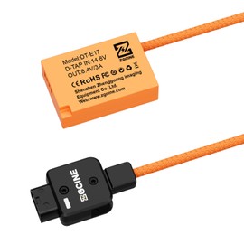 ZGCINE DT-LPE17 D-Tap to LP-E17 Dummy Battery Cable for Canon EOS RP R8 R10 R50 R100 Rebel T6i T7i T8i SL2 SL3 M3 M6 Mark II 77D 750D 800D KISS X8i, 60cm, 9V-12V Input, Non-Pop-Up