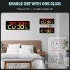 JoFomp 17.3" Large Digital Wall Clock, LED Digital Clock Large