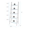 Casual Home 100% Solid Wood 5-Shelf Ladder Bookcase, 24.75" W