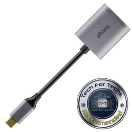 Akasa USB 3.2 Type-C Dual Card Reader | Up to 5 Gbps | USB-C to MicroSD/SD Card Reader | Memory Card Reader | Space Grey | Designed for Phones, Tablets, Laptops, Drones | AK-CR-10BK