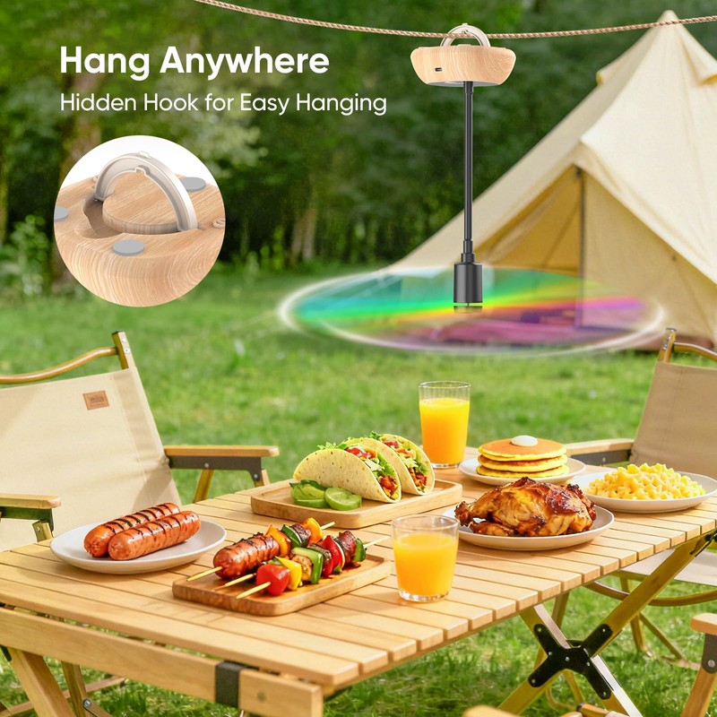Edvision Rechargeable Fly Fans for Tables, Portable Outdoor Food Fans