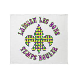 CafePress French Mardi Gras Throw Blanket Super Soft Fleece Plush Throw Blanket, 60"x50"