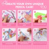 MAIGOZON 1PCS Clear Pencil Case, Plastic Pencil Box, Large Crayon